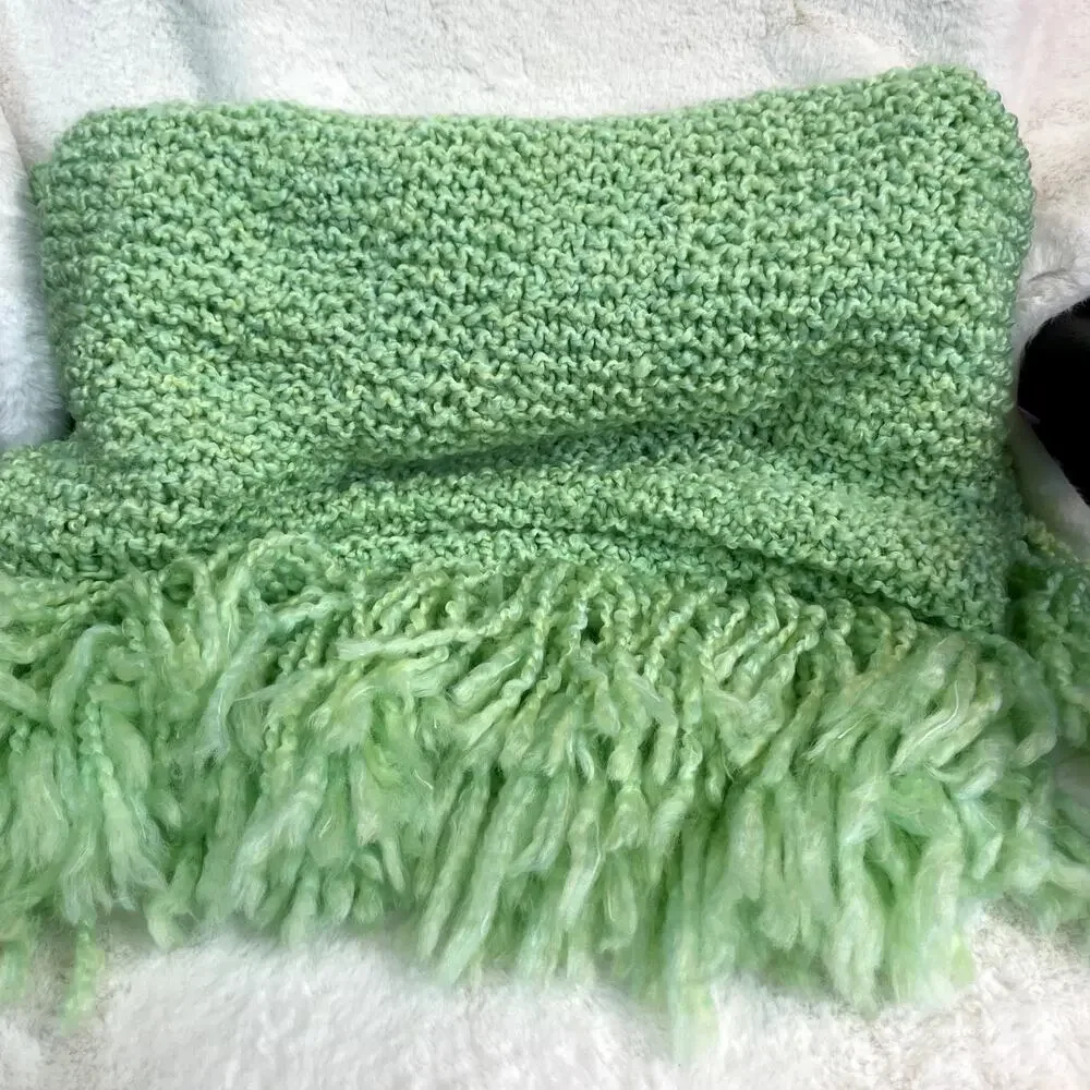 Handmade USA Baby Afghan or lap blanket 80 x 100